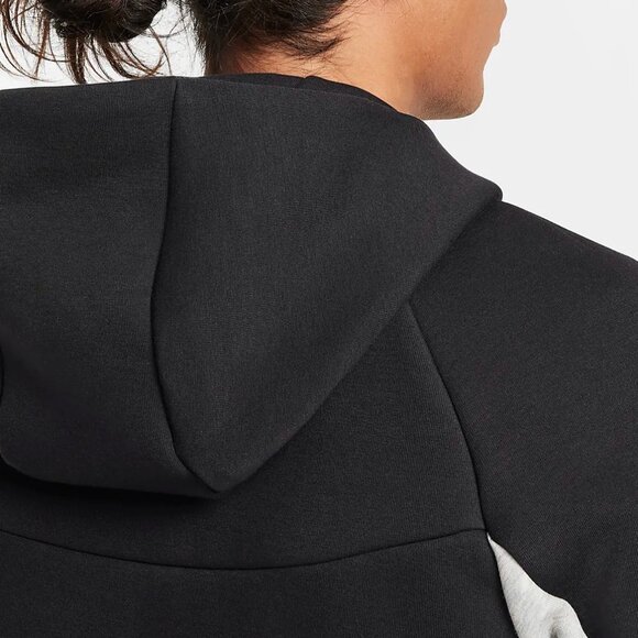 Nike Tech Fleece Windrunner Hoodie Black Dark Grey Heather HV0949-011 Men's XL - Picture 9 of 13